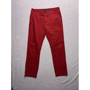 American Eagle Men's Slim Chino Pants - Red Size 28x30